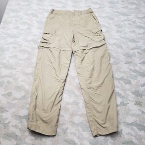 REI Pants Womens 6 Tan Cargo Pockets Convertible Straight Leg Outdoors Hiking